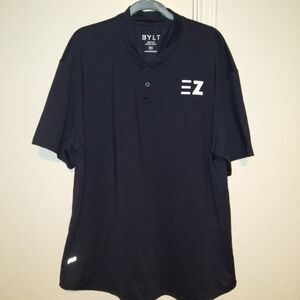 BYLT Premium Basics Blue Drop Cut Stealth Polo Shirt Men's sz XXL